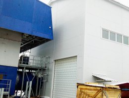 Новоприводинская компрессорная станция ОАО «Газпром» из сэндвич-панелей, построенная компанией Альянс - Новоприводинская компрессорная станция ОАО «Газпром», с.Приводино, Архангельская область