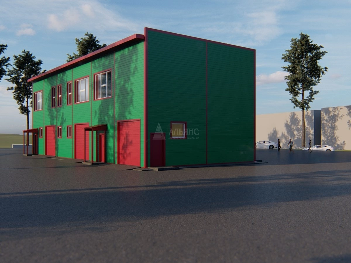 3D визуализация Офис из сэндвич-панелей - фото 6