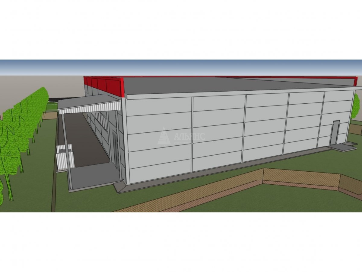 3D визуализация Магазин из сэндвич-панелей - фото 7