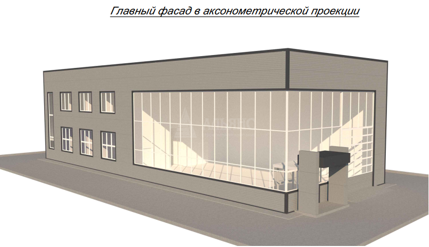 3D визуализация Склад-ангар из сэндвич-панелей - фото 2