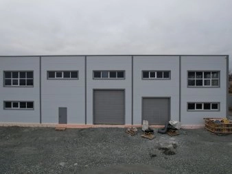 Цех с АБК из сэндвич-панелей